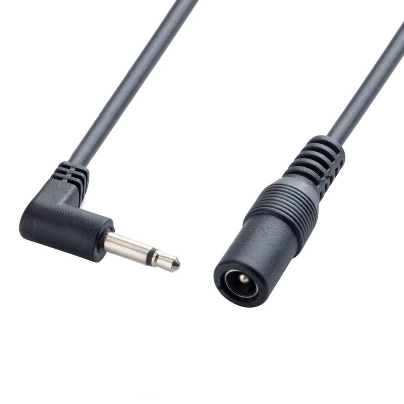 myfole كابل محول مزود الطاقة myfole 5.5mm (2.1mm) إلى 3.5mm (1/8") خط DC طرف موجب متوافق مع دواسات الجيتار Electro Harmonix EH DOD - Image 2